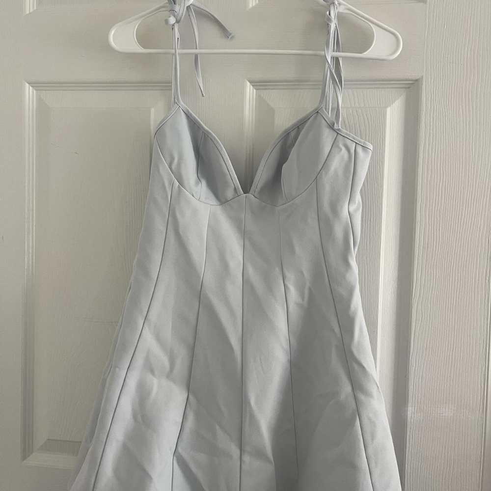 Zara Light Gray Mini Dress